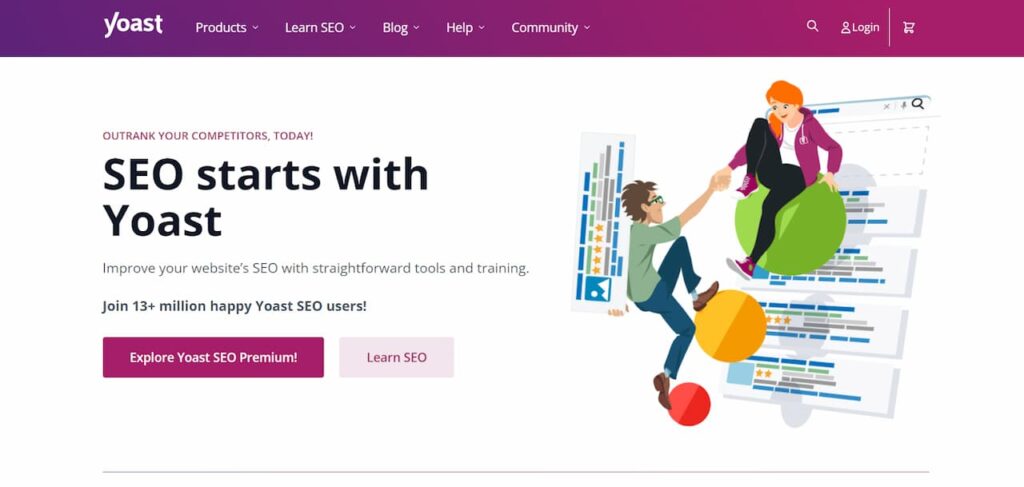 Yoast SEO home page